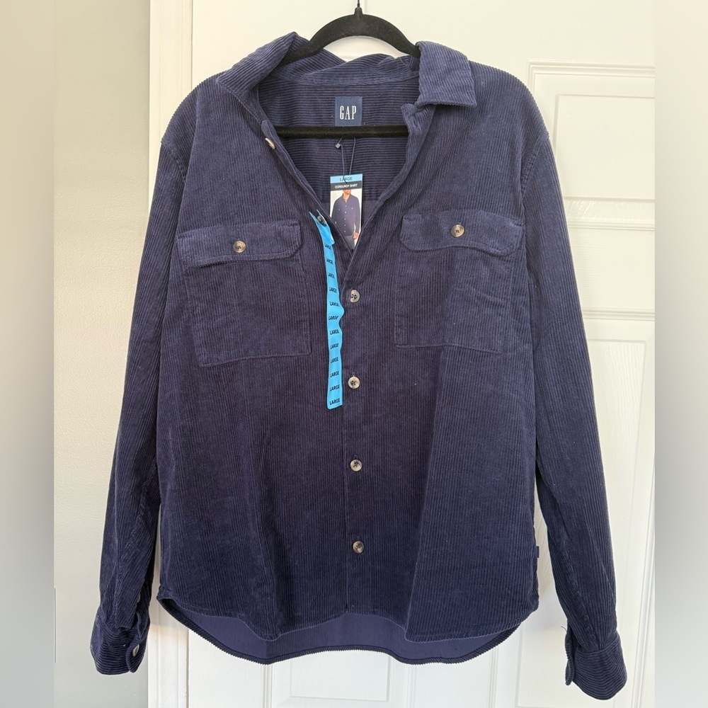 GAP Dark Blue Corduroy Shirt